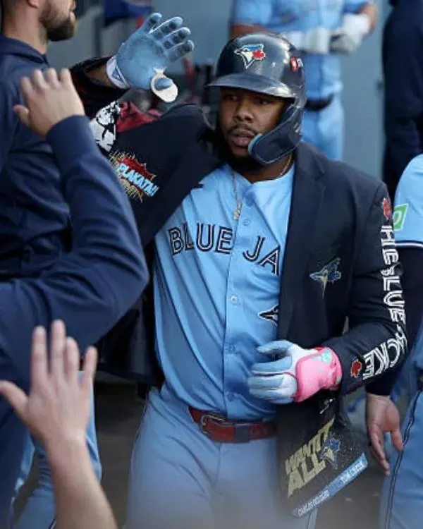 Front Design Highlights Toronto Blue Jays 2025 Home Run Jacket